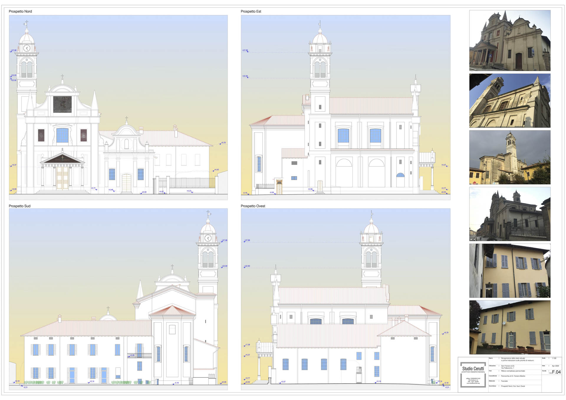 rilievo cartografico del complesso parrocchiale